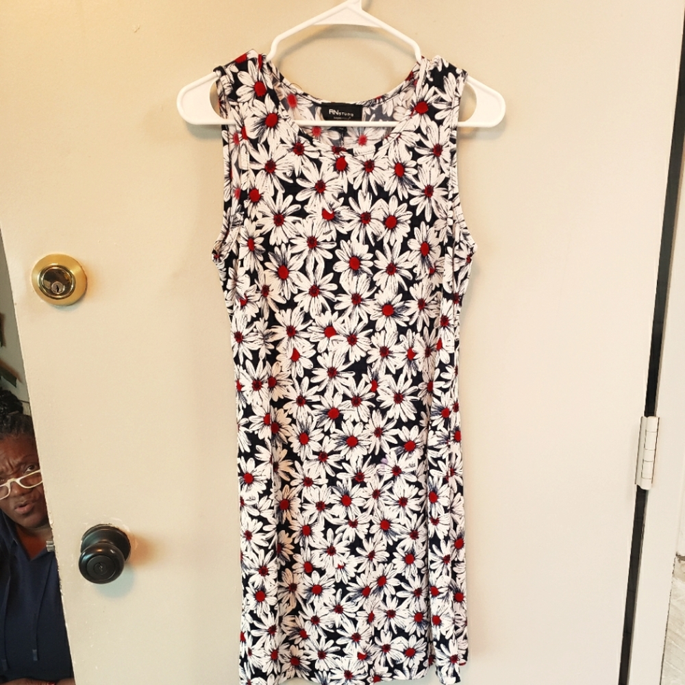 Large women's flower dress